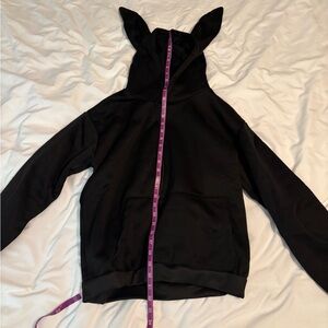 Kids Black Hoodie with Ears